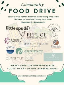 Clark County Food Bank drive collection site 2025